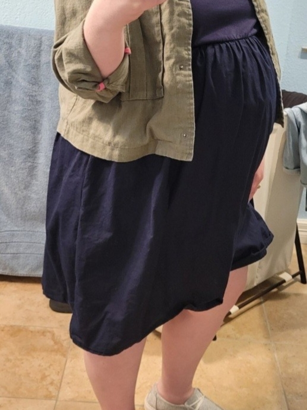 Women’s Navy Blue Maternity Dress